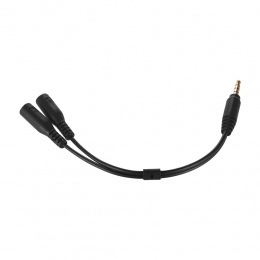 3.5mm kabel adaptera mikrofonu Audio Stereo mikrofon konwerter przewód dwa 3-Pole TRS żeńskie do jeden 4- słup TRRS wtyk męski d