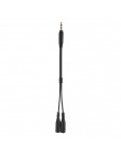 3.5mm kabel adaptera mikrofonu Audio Stereo mikrofon konwerter przewód dwa 3-Pole TRS żeńskie do jeden 4- słup TRRS wtyk męski d