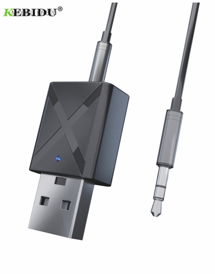 KEBIDU USB bezprzewodowy odbiornik nadajniki Bluetooth V5.0 Audio muzyka adapter stereo klucz do telewizora PC głośnik Bluetooth