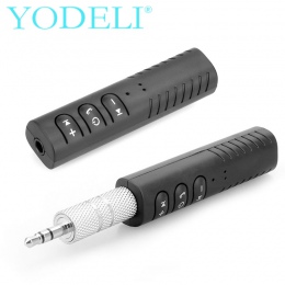 Yodeli Bluetooth odbiornik samochodowy muzyka Bluetooth Audio odbiornik Bluetooth AUX 3.5mm zestaw głośnomówiący nadajnik samoch