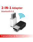 2in1 bluetooth 5.0 odbiornik Audio nadajnik bezprzewodowy Adapter Mini 3.5mm AUX Stereo nadajnik bluetooth do telewizora PC głoś