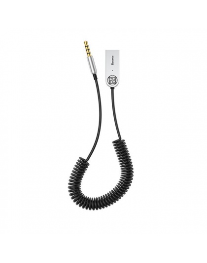 Baseus nadajnik Bluetooth odbiornik bezprzewodowy Bluetooth 5.0 samochodów AUX 3.5mm Bluetooth Adapter kabel Audio dla głośnika 