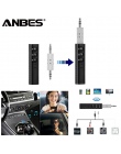 ANBES Mini Bluetooth odbiornik Bluetooth nadajnik dźwięku 3.5mm Jack zestaw głośnomówiący zestaw samochodowy Bluetooth muzyka Ad