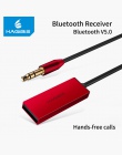Hagibis odbiornik Bluetooth Bluetooth 5.0 AUX Audio 3.5mm Jack Stereo bezprzewodowy nadajnik dla głośnik samochodowy słuchawki