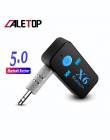 CALETOP X6 Bluetooth 5.0 odbiornik 3.5mm AUX Car Audio Audio muzyka z mikrofonem zestaw głośnomówiący bezprzewodowy wspornik ada