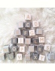Drewna alfabet liczba bloków dla dzieci zestaw dla dzieci naturalne drewniane litery bloki Craft zabawki edukacyjne wczesna eduk
