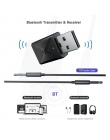 Bluetooth 5.0 nadajnik-odbiornik Mini 3.5mm AUX Stereo bezprzewodowy Adapter Bluetooth do samochodu muzyka nadajnik Bluetooth do