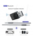 EastVita 2in1 nadajnik odbiornika Bluetooth 3.5mm AUX Bluetooth 5.0 Adapter do zestaw słuchawkowy z głośnikiem bezprzewodowy nad