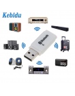 Kebidu Bluetooth 5.0 Mini bezprzewodowy Adapter USB Audio Stereo odbiornik samochodowy zestaw z mikrofonem do obliczeń odtwarzac