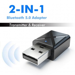 Ostart Bluetooth 2 w 1 5.0 nadajnik-odbiornik 3.5mm Aux A2DP, AVRCP bezprzewodowy zestaw słuchawkowy Stereo Adapter Audio do PC 