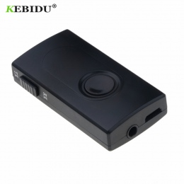 KEBIDU bezprzewodowy A2DP 3.5mm Bluetooth V4.2 nadajnik-odbiornik Adapter Stereo Audio klucz do telewizora samochodu głośniki do