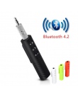 Bluetooth odbiornik samochodowy Bluetooth AUX 3.5mm muzyka odbiornik Audio Bluetooth zestaw głośnomówiący nadajnik samochodowy A