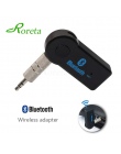 Roreta Mini Bluetooth odbiornik Audio muzyka bezprzewodowy Adapter gniazdo 3.5mm bez użycia rąk otrzymać telefon zwrotny od nada