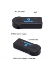 FANGTUOSI bezprzewodowy odbiornik Bluetooth Aux 3.5mm Jack Audio MP3 muzyki odbiornik zestaw głośnomówiący nadajnik samochodowy 
