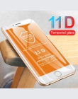 11D zakrzywiona krawędź szkło ochronne dla iPhone 7 8 6 6 S Plus hartowanego ochraniacz ekranu dla iPhone 8 7 6 6 s folia szklan