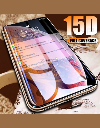 ZNP 15D folia ochronna na ekran z zakrzywionymi krawędziami szkło hartowane dla iPhone 7 8 6 6 s Plus szkło ochronne na dla iPho