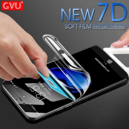 GVU 7D pełna pokrywa miękka folia hydrożelowa do iphone 6 6 S 7 8 Plus X 10 ochraniacz ekranu na iphone 6 6 S 7 8 X Film nie szk