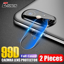 Obiektyw aparatu osłona Protector dla iPhone XS Max XR X 8 7 6 6 S Plus Samsung Galaxy Note 9 s10 S10e S9 S8 folia ze szkła hart