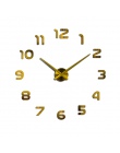 2019 darmowa wysyłka nowy zegar zegarek zegary ścienne Horloge 3d Diy akrylowe naklejki na lusterka dekoracji domu salon igły kw