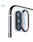 Dla iPhone X XS MAX 8 7 Plus szkło hartowane + metalowy pierścień ochronny na tylne soczewki osłona obiektywu dla iPhone XR iPho