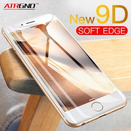 Nowy 9D zakrzywione Sof pełne etui do Edge szkło hartowane dla iPhone Xr Xs Max ochraniacz ekranu dla iPhone 8 7 6 6 s Plus foli