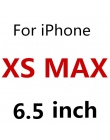 Pełna pokrywa szkło hartowane na iPhone XS Max XR X przeciwwybuchowa folia ochronna na ekran dla iPhone 6 6 s 7 8 Plus 5 5S 5C S
