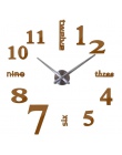 New arrival zegary kwarcowe mody zegarki 3d prawdziwe duży zegar ścienny rzucili lustro naklejki diy salon wystrój darmowa wysył