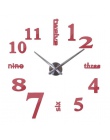 New arrival zegary kwarcowe mody zegarki 3d prawdziwe duży zegar ścienny rzucili lustro naklejki diy salon wystrój darmowa wysył