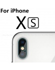 2 sztuk/partia jasne z powrotem do aparatu folia ochronna na ekran szkło hartowane dla iPhone XS Max X XR 8 7 6 6 S Plus