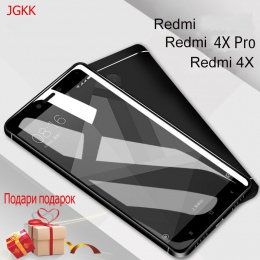 JGKK ekrany ochronne Redmi 4X szkło szkło hartowane dla Xiaomi Redmi 4X ochronna folia na cały telefon dla Redmi 4X szkło bezpie