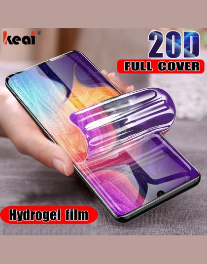 20D hydrożel Film do Samsung Galaxy S8 S9 Plus osłona ekranu dla A50 A30 A20 A70 A80 A90 A10 M10 m20 M30 miękka folia nie szkło