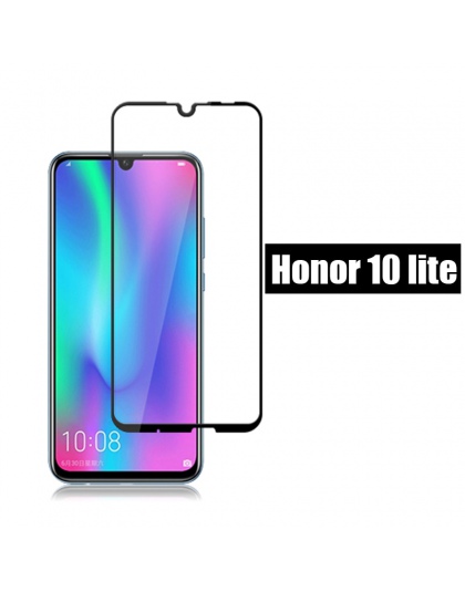 Pełna pokrywa szkło hartowane honor 10 folia ochronna na ekran lite przypadku na huawei honor 10 lekkie życie honer 10 lite szkł