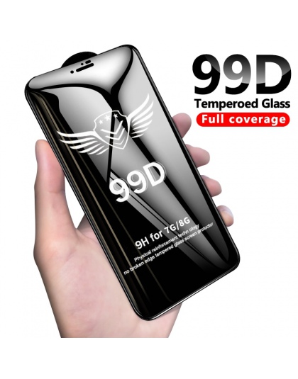 99D szkło ochronne dla iphone 6 6 S 7 8 plus X XR XS MAX szkło na iphone 7 6 X ochraniacz ekranu iphone 7 plus ekran ochrony