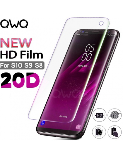 20D hydrożel Film do Samsung Galaxy S10 S8 S9 Plus A50 uwaga 9 8 ochronne na ekran do SAMSUNG S10E A7 2018 A30 S7 krawędzi miękk