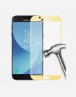 Niebieski kolor jakości szkła hartowanego do Samsung Galaxy J730 J530 J330 J3 J7 J5 A520 A5 A3 A7 2017 pełna pokrywa folia ochro