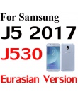 Niebieski kolor jakości szkła hartowanego do Samsung Galaxy J730 J530 J330 J3 J7 J5 A520 A5 A3 A7 2017 pełna pokrywa folia ochro