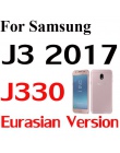 Niebieski kolor jakości szkła hartowanego do Samsung Galaxy J730 J530 J330 J3 J7 J5 A520 A5 A3 A7 2017 pełna pokrywa folia ochro