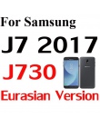 Niebieski kolor jakości szkła hartowanego do Samsung Galaxy J730 J530 J330 J3 J7 J5 A520 A5 A3 A7 2017 pełna pokrywa folia ochro