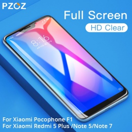 PZOZ Xiao mi Pocophone F1 szkło mi 2 2 S 5X A2 lite szkło czerwone mi nocie 5 6 7 k20 Pro 4X5 Plus 7A pełna obudowa z hartowaneg