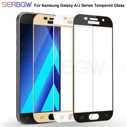 3D pełna pokrywa szkło hartowane dla Samsung Galaxy S7 A7 A5 A3 2016 2017 J3 J5 J7 2016 2017 folia ochronna na ekran