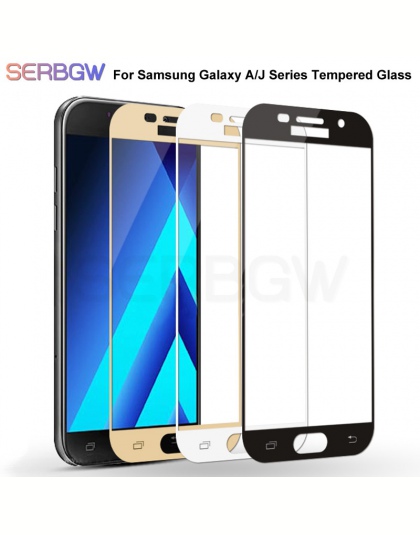 3D pełna pokrywa szkło hartowane dla Samsung Galaxy S7 A7 A5 A3 2016 2017 J3 J5 J7 2016 2017 folia ochronna na ekran