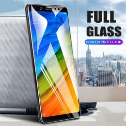 2 sztuk/partia pełne szkło hartowane dla Xiaomi Redmi Note 5 Pro 6 Screen Protector Blu-ray folia ochronna dla Redmi 5 Plus szkł