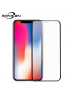 0.23mm 3D zakrzywione szkło hartowane dla iPhone X RONICAN miękka krawędź o wysokiej rozdzielczości blokujące niebieskie światło