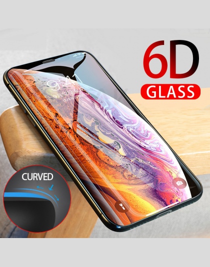 NAGFAK 6D zakrzywione pełne etui do Edge ochraniacz ekranu dla iPhone XS Max XR X 0.27mm szkło hartowane dla iPhone X 10 folia s