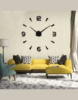 2019 nowy wysokiej jakości 3D naklejki ścienne kreatywny salon mody zegary duży zegar ścienny dekoracje dla domu DIY akryl + EVA