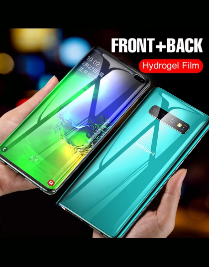 15D zakrzywione hydrożel miękka folia do Samsung Galaxy S10E S8 S9 S10 PLus Protector pełne uwaga 8 9 ochronne film nie szkło