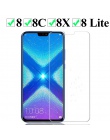 Honor 8x szkło na dla huawei honor 8x honer hono 8c 8 x folia ochronna na ekran Lite ochronna szkło hartowane film huavei x8 c8 