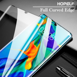 Szkło hartowane dla Huawei P30 Pro Screen Protector pełna zakrzywione krawędzi szkło ochronne dla Huawei Nova 4e P30 Lite Mate 2