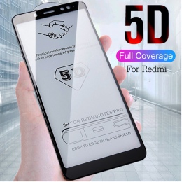 5D pełna pokrywa szkło hartowane dla Xiaomi Redmi 5 Plus Redmi Note 5 6 7 Pro Screen Protector dla Redmi 4X6 ochrona folia ze sz