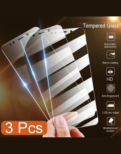 3 sztuk pełna pokrywa szkło hartowane dla Xiaomi Redmi Note 7 6 5 Pro 5A 6 Screen Protector dla Redmi 5 Plus 6A szkło ochronne F